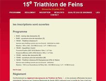 Tablet Screenshot of feins-triathlon.com